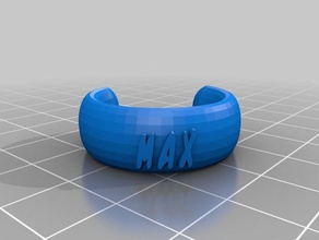 max test bracelet fashion customized 3d print model - Mito3D