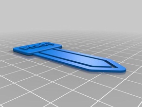 my customized bookmark paper clip mady office 3d print model - Mito3D