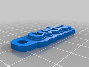 llavero manolo organización personalizado 3d print model - Mito3D