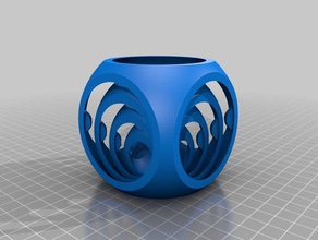 gyro cube simple art 3d print model - Mito3D