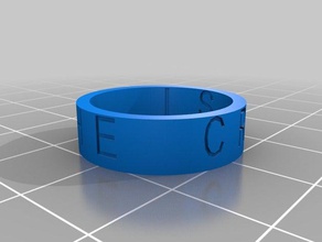 creed les anneaux personnalisé 3d print model - Mito3D