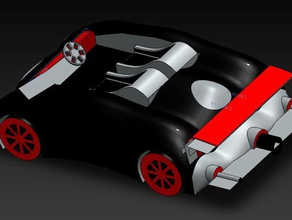 voiture de course 3d l'impression speed racer 3d print model - Mito3D