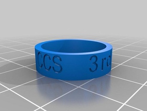 ccs 3e ringen maat 3d print model - Mito3D