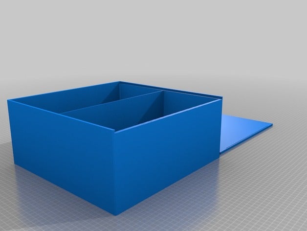 my customized box sliding top2 containers 3D print model - Mito3D