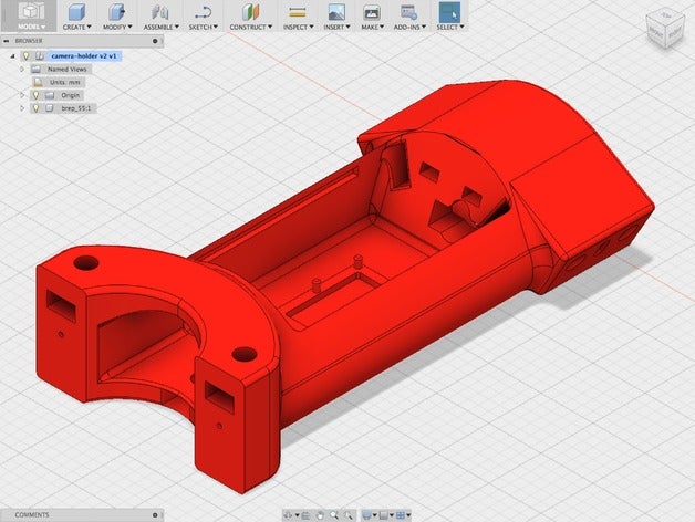 ciclop kamera tutucu yok destekler diy 3D print model - Mito3D