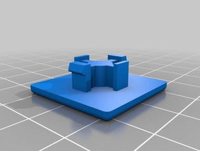 hobart bulaşık makinesi Kare düğme yedek parçalar güç düğmesi 3d print model - Mito3D