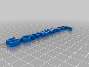 mijn aangepaste tekst andere 3d print model - Mito3D