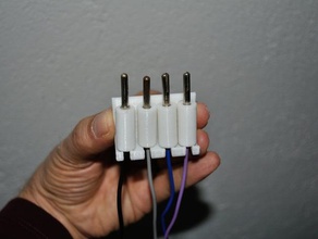 porta cables soportes de alambre electrónica 3d print model - Mito3D