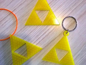 triforce süs zelda efsanesi oyuncak oyun aksesuarlar Anahtarlık link kolye nintendo 3d print model - Mito3D