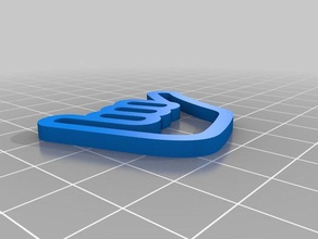 hang loose signs logos key chain 3d print model - Mito3D