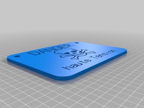 tehlike ht işaretler logoları özelleştirilmiş 3d print model - Mito3D