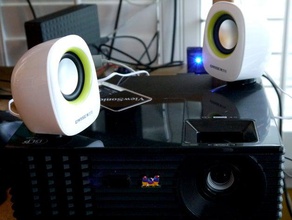 lazier susan low profile module samen draaien diy luidspreker speaker mount 3d print model - Mito3D