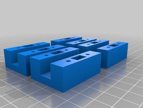 prusa i3 cadre xz de serrage 3d l'imprimante pièces barre pinces 3d print model - Mito3D