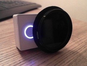xiaomi yi 49mm 52mm lens filter adapters de camera optische adapter 3d print model - Mito3D