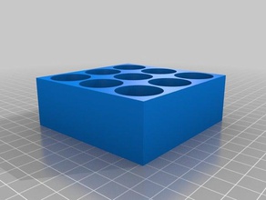 my customized vial holder organization 3d print model - Mito3D