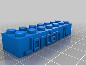 lego blok jordanië bouw speelgoed maat 3d print model - Mito3D
