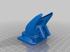 makergear m2 e3d v6 ventilator buis 50 mm remix de printer delen 3d print model - Mito3D