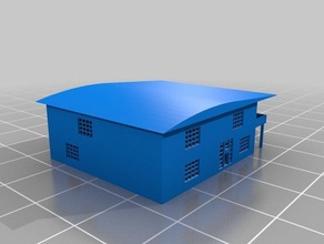 de estilo sencillo y moderno la casa 3d impresión art deco edificio familia cabaña shellter dulce 3d print model - Mito3D