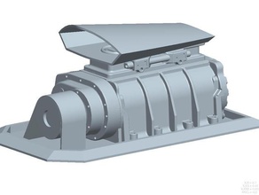 mad max 671 soffiatore prop automotive motore fury road cappa scoop compressore 3d print model - Mito3D