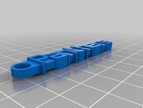 panthers keychain organization customized 3d print model - Mito3D
