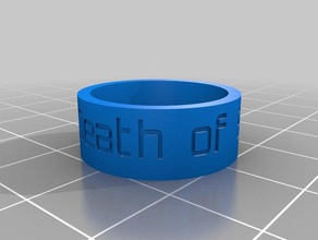 morte ombre anello anelli personalizzato 3d print model - Mito3D