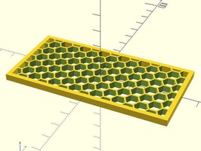 panel honeycomb 3d printer parts printing openscad 3d print model - Mito3D