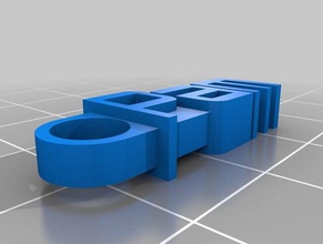 mon message personnalisé keychain organisation 3d print model - Mito3D