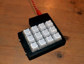 diy usb keyboard case computer knop knoppen toetsenblok macro mechanische programmeerbaar switch schakelaars 3d print model - Mito3D