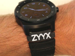 zyyx watch wristband multi material print accessories 2015 3d printer flexible logo prints ninjaflex smartwatch 3d print model - Mito3D