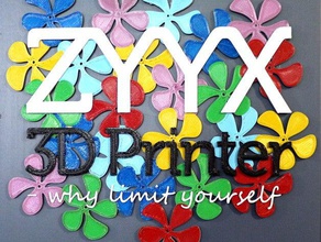 zyyx flower sign multi material print signs logos 2015 3d printer color 3d print model - Mito3D