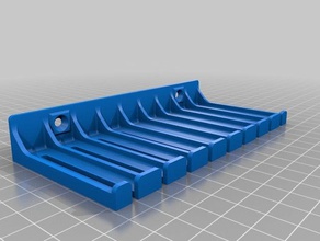 3mm cable holder holes electronics management rake lab 3d print model - Mito3D