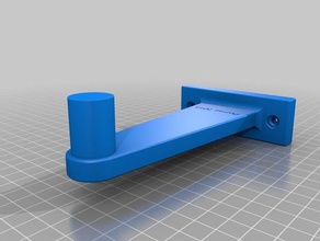 soporte de bobina colgar bajo el estante la prusa i3 hephestos 3d impresora accesorios filamento titular reprap 3d print model - Mito3D