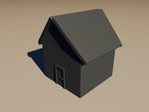 küçük çizgi film evi binalar yapılar basit ev wybowxd 3d print model - Mito3D