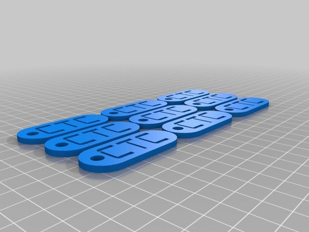 la cct lot de keychain générateur porte-clés personnalisé 3D print model - Mito3D