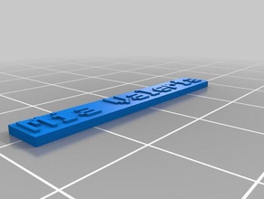 my customized name plate 3d printing 3d print model - Mito3D