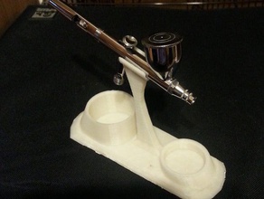 aerografo holderstand strumento caselle pittura 3d print model - Mito3D