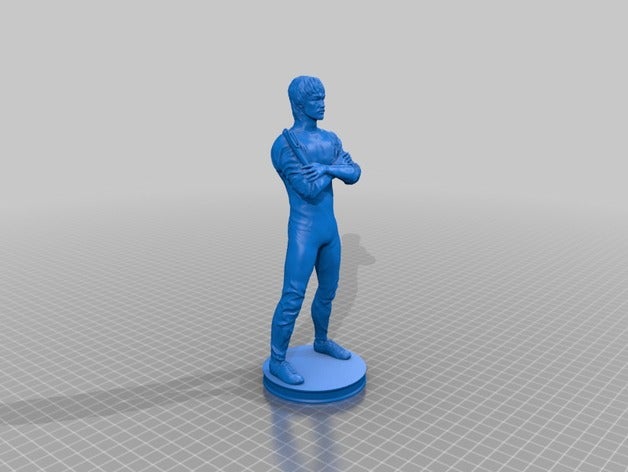 bruce lee sculture 3D print model - Mito3D