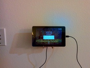 nexus 7 presa per montaggio a parete tablet android coperchio di uscita 3d print model - Mito3D