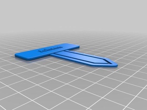 il mio segnalibro personalizzato clip di carta ufficio 3d print model - Mito3D