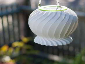 açık güneş pili abajur bahçe 3d print model - Mito3D