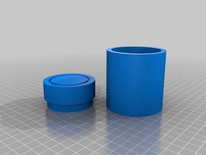 yeniden boyutlandırılabilir kavanoz kaplar 3d print model - Mito3D