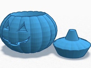 jack-o-lantern jarcontainer arredamento 3d print model - Mito3D