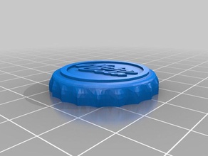 nuka cola tapa de la botella las monedas insignias 3d print model - Mito3D