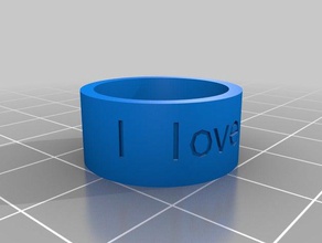 l'amour de la balise les anneaux personnalisé 3d print model - Mito3D
