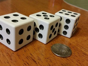 funny dice 3d print model - Mito3D