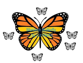 borboleta-monarca animais 3d print model - Mito3D
