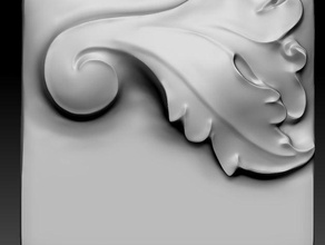 foglia di quercia sculture 3d print model - Mito3D