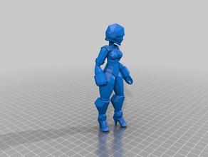 prese la ragazza sculture 3d print model - Mito3D