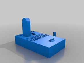 rubber band desktop gunpuller diy launcher sketchup thinkfunchallenge 3d print model - Mito3D