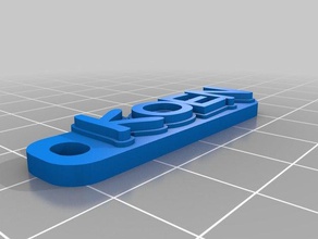mijn maat multiline-tag-sleutelhanger koen organisatie 3d print model - Mito3D